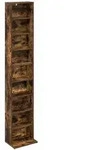 vidaXL Schranksystem CD Regal Raucheiche 33 x 23,5 x 175 cm Holzwerkstoff (1-St)