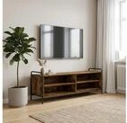 vidaXL TV-Board vidaXL TV-Schrank 140 x 39,5 x 50 cm R&auml;uchereiche Holzwerkstoff