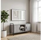 vidaXL TV-Board vidaXL TV-Schrank 99 x 33 x 50 cm Sonoma-Grau Holzwerkstoff