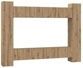 vidaXL TV-Schrank TV-Schrankset 10 stk. Artisan-Eiche Holzwerkstoff (10-St)