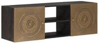 vidaXL TV-Schrank TV-Schr&auml;nk mit Regal mit Speicher Messing 105 x 30 x 35 cm...