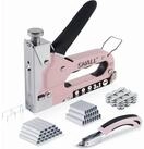 LuxusKollektion Handtacker Handtacker Set 3in1 Holztacker 3000 Klammern...