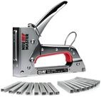 LuxusKollektion Handtacker Handtacker Set Typ 53 8mm 10mm 1600 Klammern Grau