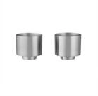 blomus Tasse 2er Set -MAKOTO STEEL- Kaffeetasse, Espressotasse, Teetasse,...