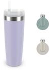 Emsa Trinkflasche Travel Mug Cool&sup3;, integrierter Strohhalm, 0,5 L, 12 h k&uuml;hl...