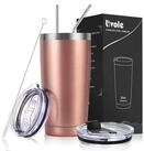 LuxusKollektion Thermobecher Thermobecher 20oz 600ml Strohhalm Deckel Edelstahl