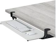 relaxdays Schreibtischaufsatz Ausziehbare Tastaturablage zum Klemmen, (2-St),...
