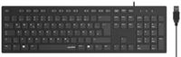 Speedlink NIALA Keyboard, black Tastatur (Flache Tasten)