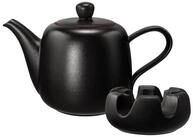 Seltmann Weiden Teekanne Liberty Velvet Black Kanne mit St&ouml;vchen 1,6 l, 1600...