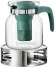 Ritzenhoff & Breker Teekanne Salvia Teekanne mit St&ouml;vchen 1,2 l 2er Set, 1200...