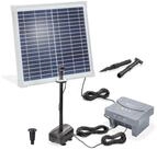 esotec Solarpumpe 15/550 Teichpumpenset, Pumpe 470l/h, LED-Licht Akku Solarmodul