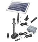 esotec Solarpumpe 8/400 Teichpumpenset LED+Akkuspeicher, 400l/h, 8Wp Solarmodul
