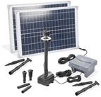 esotec Solarpumpe 50/1400 Teichpumpen-Set 1400l/h, Akku, LED-Licht, 2x...