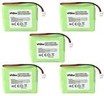 vhbw Akku passend f&uuml;r Telekom Sinus A201 Festnetz & DECT (600 mAh, 2,4 V, Akku...