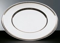 APS Platzteller, Edelstahl, &Oslash; 33 cm, mit Fadendekor
