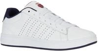 Sneaker K-SWISS "COURT BASE II", Herren, Gr. 43, wei&szlig; (wei&szlig;, navy, rot), Leder,