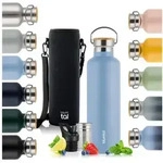 Blumtal Thermoflasche Thermosflasche 1L - doppelwandige Flasche Edelstahl 1L -...