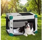 LuxusKollektion Hunde-Transportbox Hundebox faltbar Tragegriffe Decke 32kg L 91...