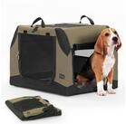 LuxusKollektion Hunde-Transportbox Hundebox Auto faltbar Kofferraum Netz