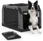 LuxusKollektion Hunde-Transportbox Hundebox faltbar Kofferraum R&uuml;ckbank Netz