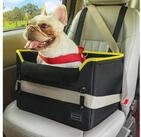 LuxusKollektion Hunde-Transportbox Hundeautositz R&uuml;ckbank Sicherheitsgurt...