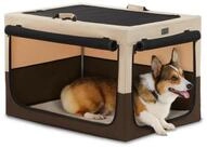 LuxusKollektion Hunde-Transportbox Hundebox faltbar verstellbar Netzfenster...