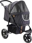 My Duque Hundebuggy Cooper bis 32 kg, faltbarer Hundewagen h&ouml;henverstellbar,