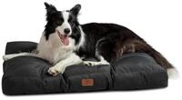 LuxusKollektion Hundebett Hundebett waschbar K&uuml;hlmatte tiefschwarz L 91 x B 68...