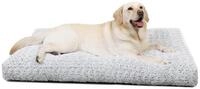 LuxusKollektion Hundebett Hundebett Gro&szlig;e Hunde Waschbar Flauschig Hellgrau L...