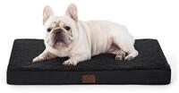 LuxusKollektion Hundebett Hundebett orthop&auml;disches waschbar schwarz L 76 x B...