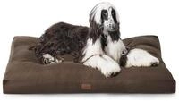 LuxusKollektion Hundematte Hundekissen 120x90cm gepolstert waschbar Braun L 120...