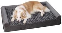 LuxusKollektion Hundebett Hundebett orthop&auml;disch Hundesofa Bezug Grau L 111 x...