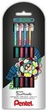 PENTEL Gelroller Pentel Gelroller Hybrid Dual Metallic gr&uuml;n pink lila orange...