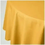 Homescapes Tischdecke Runde Tischdecke senfgelb &ndash; 178 cm, 100% Baumwolle...