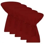 Beautissu Stehtischhusse 5X Premium Stehtischhusse Blickdicht Bordeaux &Oslash; 80-85...