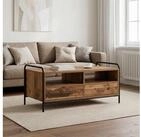 vidaXL Couchtisch 995 x 49 x 46 cm Couchtisch Altholz 99,5x49x46 cm...