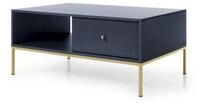 Masseno Couchtisch MONTEO 103,5 cm Kaffeetisch mit 2 Schubladen Dunkelblau