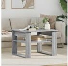 vidaXL Couchtisch vidaXL Couchtisch Sonoma-Grau 64 x 54 x 44 cm Holzwerkstoff