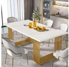 LuxusKollektion Esstisch Esstisch 180x80 cm 8 Personen Esszimmer K&uuml;che Weiss