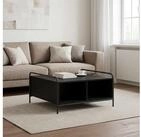 vidaXL Couchtisch vidaXL Couchtisch Schwarz Eichen-Optik 50 x 49 x 41 cm