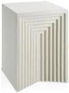 tectake Beistelltisch Ablagetisch wetterfest 38x38x51cm aus Magnesiumoxid,