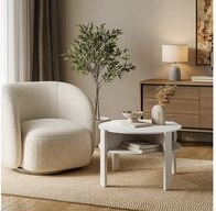 Vicco Couchtisch Elova, Wei&szlig;, 75 x 46 cm
