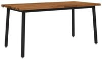 vidaXL Esstisch Live Edge Esstisch 160 x 70 x 75 cm Massivholz Natur (1-St)