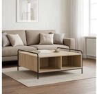 vidaXL Couchtisch vidaXL Couchtisch Sonoma-Eiche 90 x 90 x 41 cm Holzwerkstoff