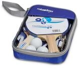 relaxdays Tischtennisschl&auml;ger Tischtennis-Set 2 Sterne (7-tlg)