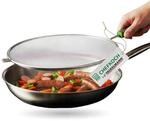 Chefkoch trifft Fackelmann Spritzschutz Spritzschutz aus Edelstahl &Oslash;290x445mm...