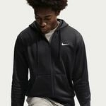 Trainingsjacke NIKE "M NK TF FLEX FLC FZ HD", Herren, Gr. M, schwarz (schwarz,