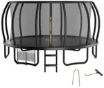 Zelsius Gartentrampolin Trampolin Schwarz &Oslash; 427 cm f&uuml;r den Outdoor-Bereich...