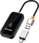 TechniSat TECHNICAST 100 Wireless CarPlay Audio-Adapter USB-A zu USB-C, Wireless