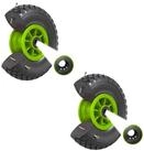 TRUTZHOLM Sackkarren-Rad 2x PU-Rad 260x85 mm zentrierte Nabe &Oslash; 20 mm gr&uuml;n...